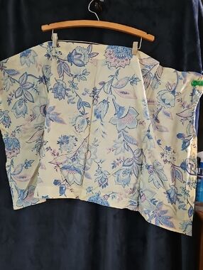 Pair Of Vintage Curtain 39"W X 24" Long